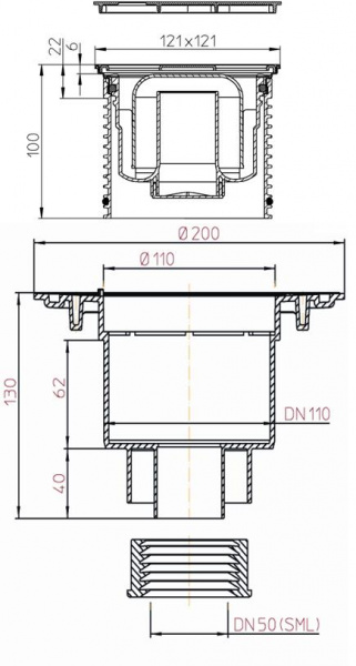 HL 310N-3000 - SML ���� ��� ����� SML DN50