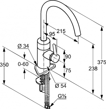��������� Kludi E-GO 422100575 ��� �������� �����