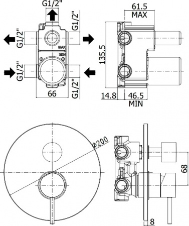 ��������� Paffoni Light LIG019NO � ���������� ������, ��� ����� � �����