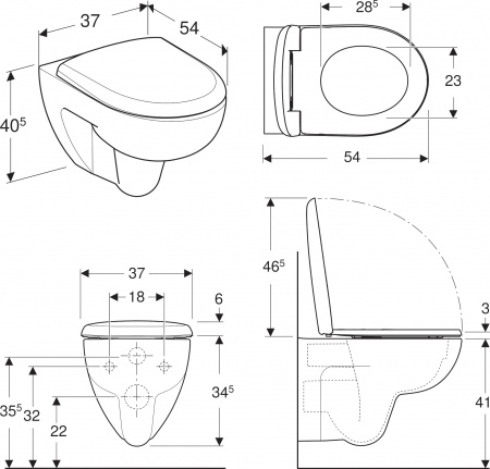 ������ ��������� Geberit Renova 500.801.00.1 � �������� � ������������� ������� � �����������