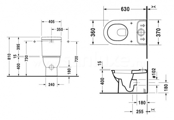 ����� ��� ������� Duravit Darling New 0931100005