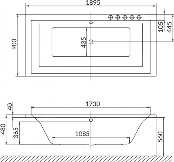 ��������� ����� Excellent Crown Grand WAEX.CRG19.RELAX 190x90
