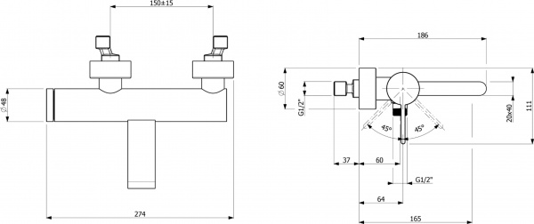 ��������� Villeroy & Boch Dawn TVT10650115161 ��� ����� � �����