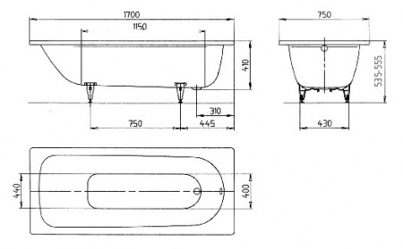 �������� ����� Kaldewei Advantage Saniform Plus Star 336