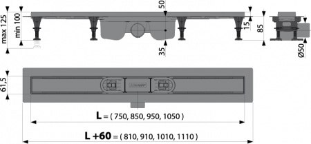 ������� ����� AlcaPlast APZ12 Optimal 950 ��  � ������� ��� ��������������� ������� ��� ������� ��� ������ ������
