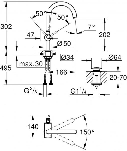 ��������� Grohe Atrio New 32042DC3 ��� ��������
