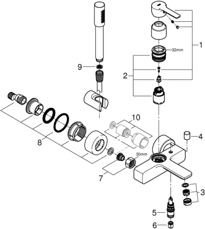 ��������� Grohe Lineare New 33850001 ��� ����� � �����