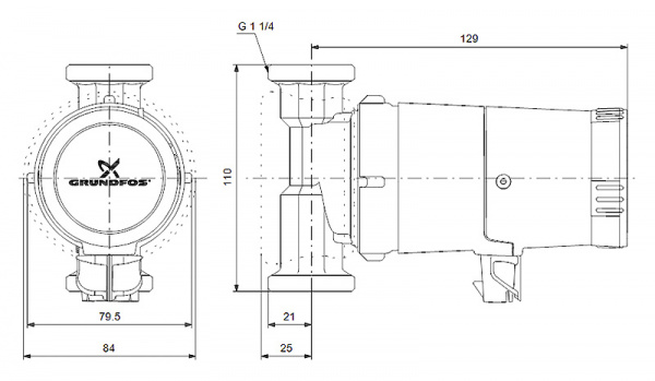 �������������� ����� Grundfos UP 20-14 BX 110