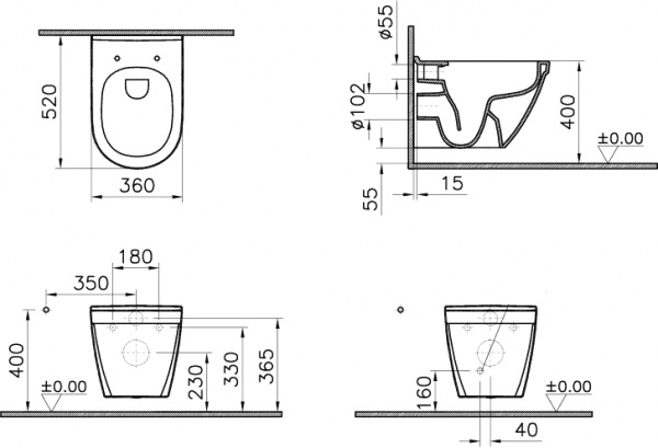   VitrA S50 7740B003-0850  