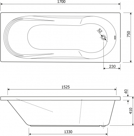 ��������� ����� Cezares Modena 170x75