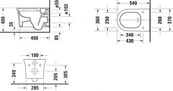 ������ ��������� Duravit White Tulip 2576092000