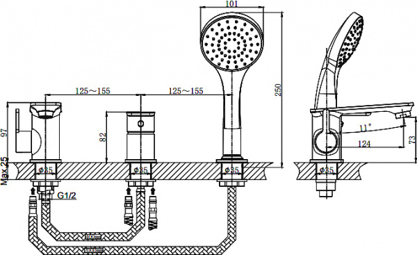 ��������� Rush Bruny BR4335-333 �� ���� �����