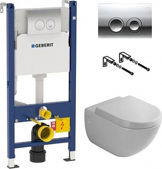 ��������  ������� ����������� ��� �������� Geberit Duofix Delta 458.124.21.1 3 � 1 � ������� ����� + ������-������� Villeroy & Boch Subway 9M55 S101 �