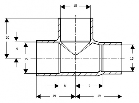 ������� Viega 95130 DN 22x18x22