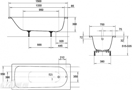�������� ����� Kaldewei Eurowa 310