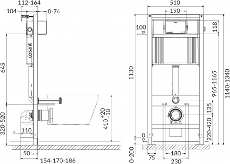 �������� ������ Cersanit City New clean on + ����������� Cersanit Aqua � ������� ����� ����