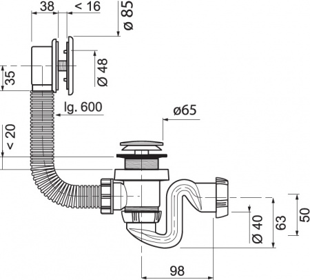 ��������� ����� Cersanit Joanna 160x95 R ������ ����� + ����-�������