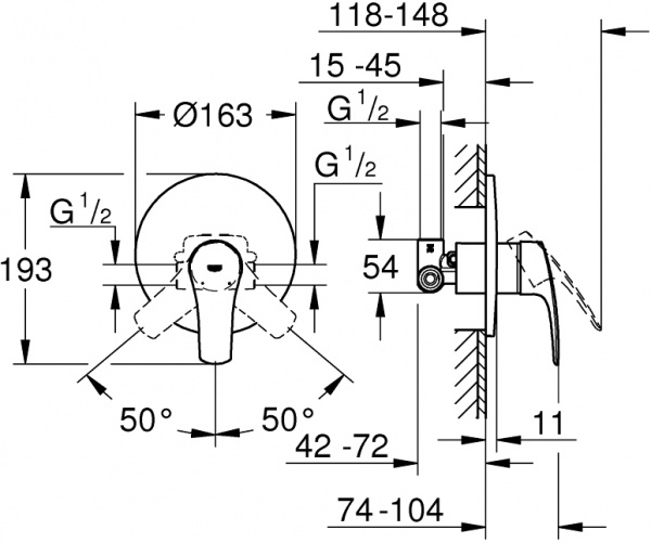 ��������� Grohe Eurosmart 33556003 � ���������� ������, ��� ����
