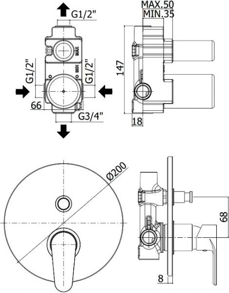 ��������� Paffoni Green GR015CR � ���������� ������, ��� ����� � �����