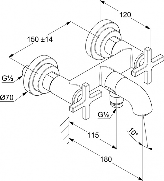 ��������� Kludi Nova Fonte Classic 205400520 ��� ����� � �����