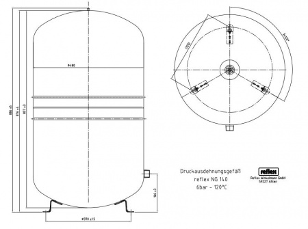 Reflex NG 140, �����, ���������� �������������� ���, ����������� 6 ���, ���. 8001611