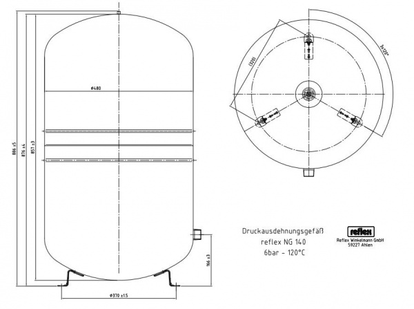 Reflex NG 140, �����, ���������� �������������� ���, ����������� 6 ���, ���. 8001611