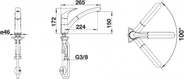 ��������� Blanco Bravon-S 520282 ��� �������� �����