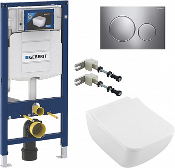     Villeroy & Boch Venticello 4611RSR1 , Ceramicplus +     Geberit Duofix 111.815.00.1   +     Geberit Duofix UP 320 111.300.00.5 +  