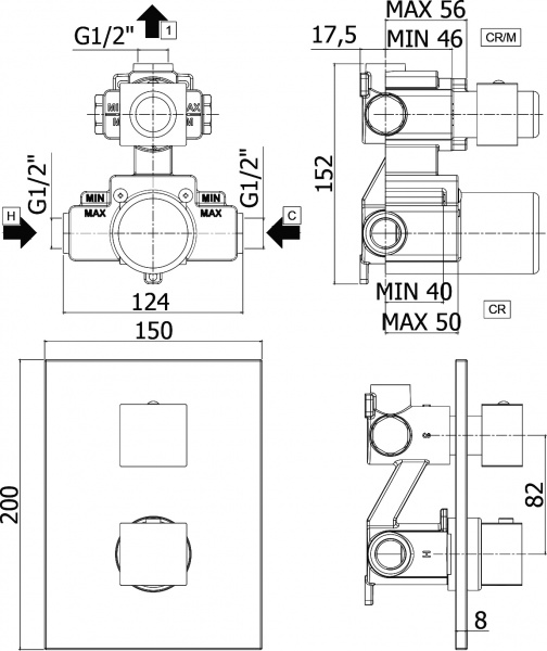 ��������� Paffoni Elle LEQ513NO/M � ���������� ������, ��� ����