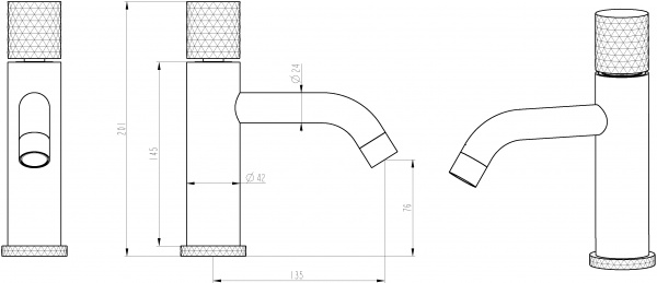 ��������� Boheme Stick 121-WCR.2 ��� ��������, white touch chrome