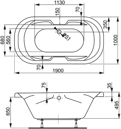 ��������� ����� Vagnerplast Gaia 190�100