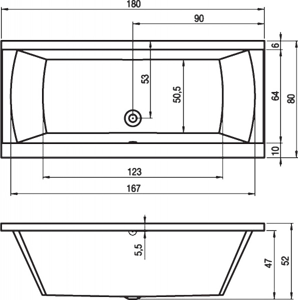 ��������� ����� Riho Julia 180x80