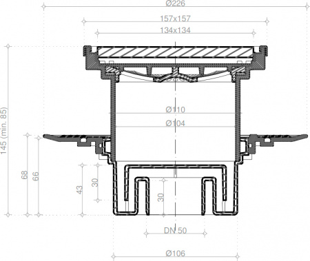   Pestan Confluo Standard Vertical Ceramic 13000099 