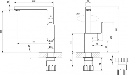 ��������� Ravak Chrome CR 016.00 ��� �������� �����