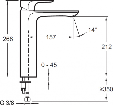 ��������� Jacob Delafon Aleo E72299-4-CP ��� ��������