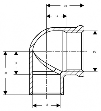 �������� Viega 94090G 90� DN 28x3/4