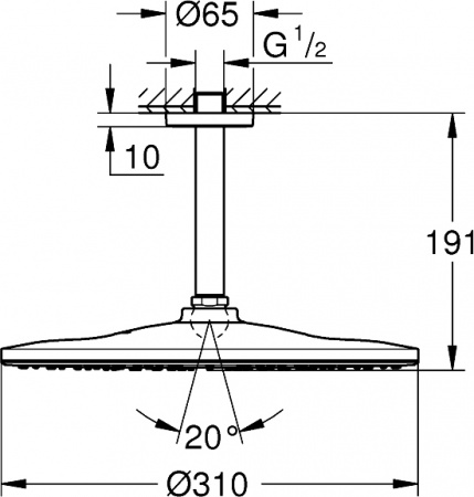 ������� ��� Grohe Rainshower Mono 310 26559000 ����