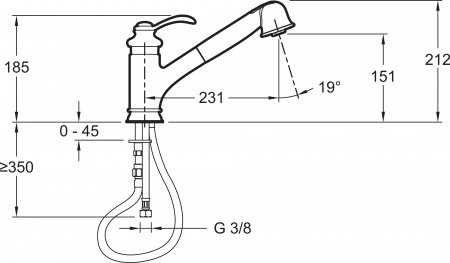 ��������� Jacob Delafon Fairfax E76091-CP ��� �������� �����