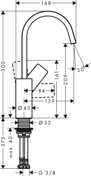 ��������� Hansgrohe Vivenis 75032700 ��� ��������, ������� �����