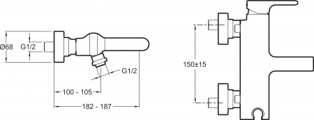 ��������� Jacob Delafon Singulier E10867-CP ��� ����� � �����