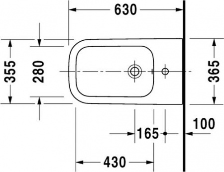 ���� ��������� Duravit Happy D.2 2259100000