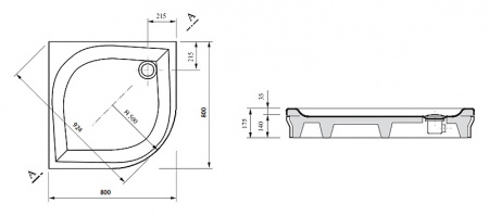 ������ ��� ���� Ravak Elipso-80 EX