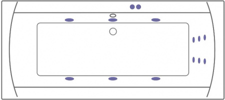 ��������� ����� Excellent Aquaria Lux WAEX.AQU18.LINE 180x80