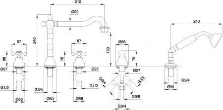 ��������� Migliore Revival ML.REV-480.BR �� ���� �����, ������