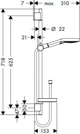 ������� �������� Hansgrohe Raindance Select S 120 3iet 26630000