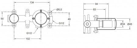 ��������� Jacob Delafon Grands Boulevards E25404-CP ��� �������� � ���������� ������ � ������� ����������