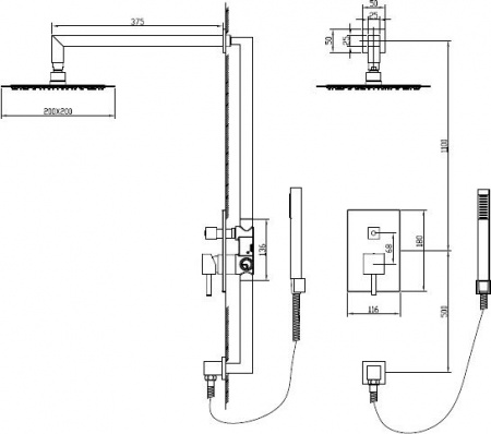 ������� �������� RGW Shower Panels SP-53 � ���������� ������