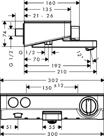 ��������� Hansgrohe Ecostat Select 13151400 ��� ����� � �����
