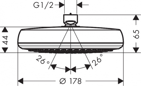 ������� ��� Hansgrohe Crometta Overhead shower 160 1jet 26577000