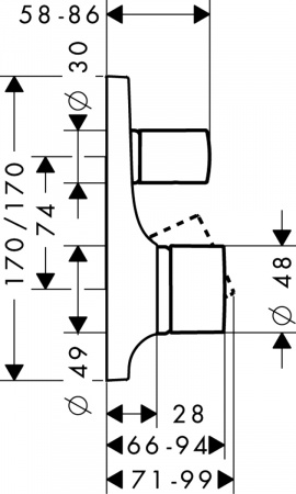 ��������� Axor Massaud 18455000 ��� ����� � �����